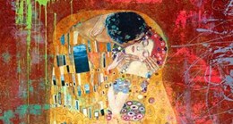 Klimts Kiss 2 (detail) 