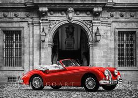Luxury Car in front of Classic Palace -  By Gasoline Images