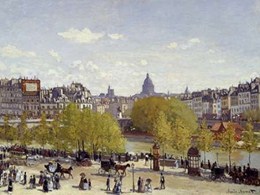 Le quai du Louvre a Paris en 1867 