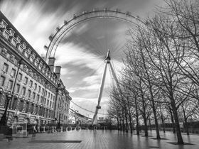 Millennium Wheel in city of London, UK