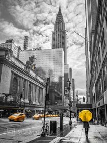 New York city scape with Chrysler Building